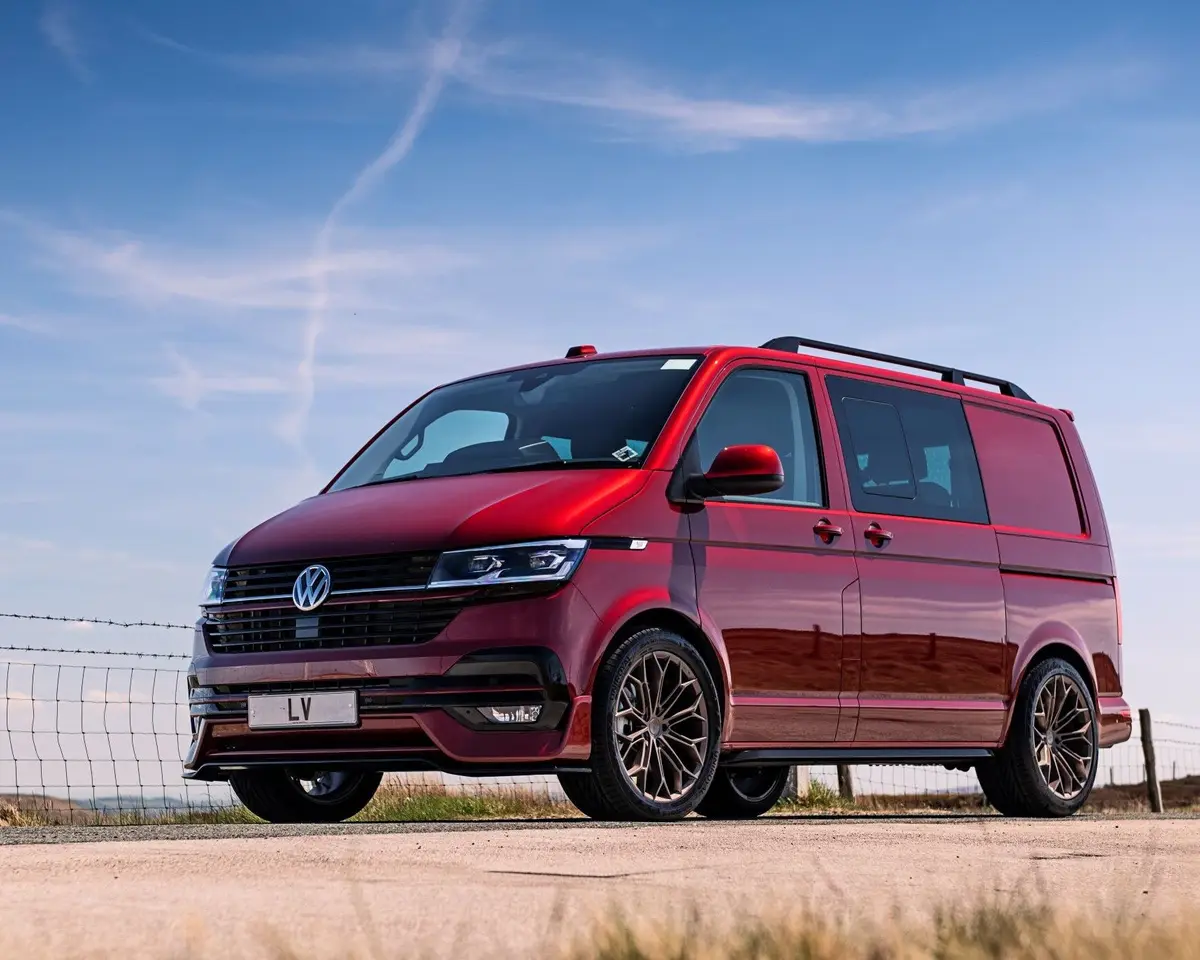 Red VW Transporter LV-S van
